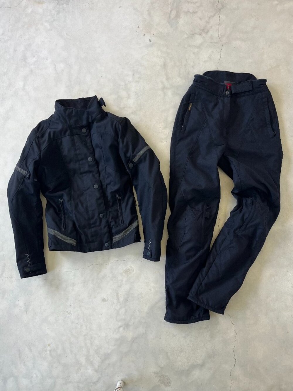 Dainese Women’s D-Dry Motorcycle Riding Set / Jacket+Pants / Black / US 4/IT 40